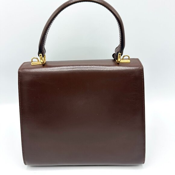 Gucci Brown GHW Top Handle w/Strap - Picture 3 of 9